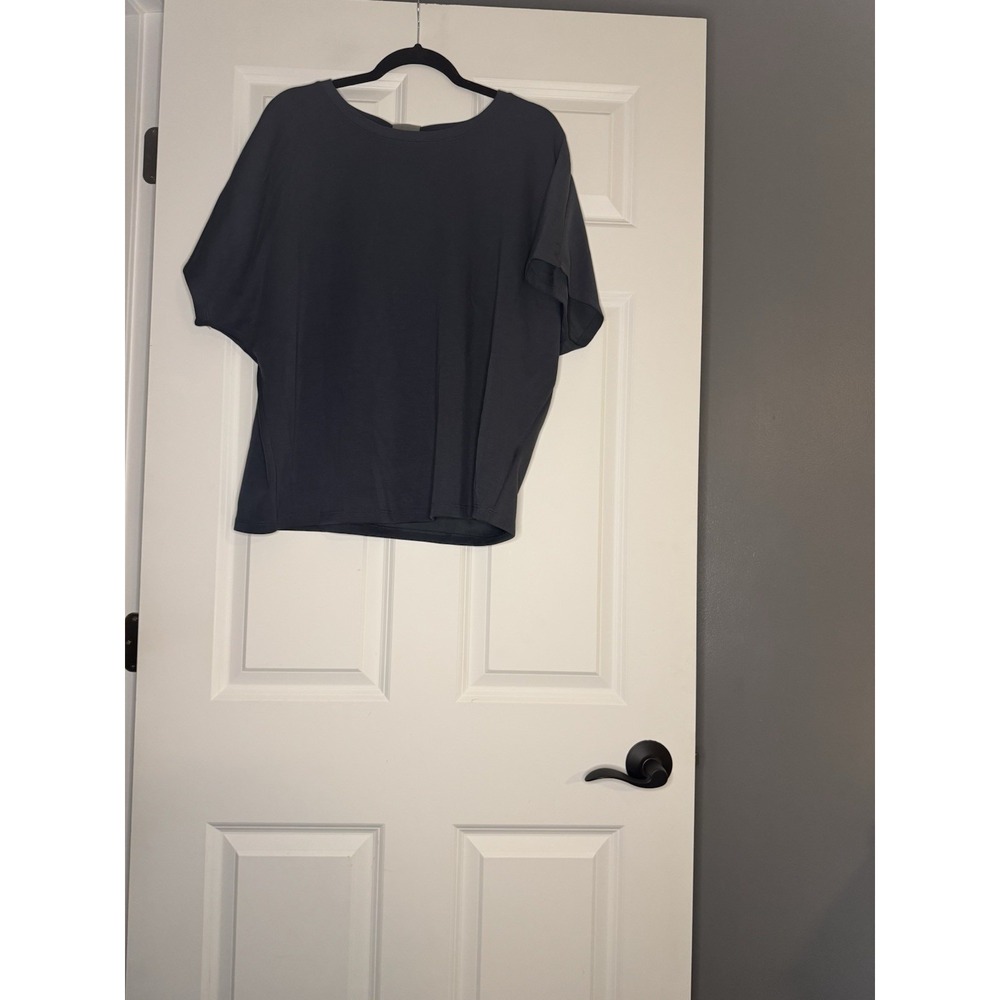 32 Cool Short Sleeve Boxy Top Xl Dark Gray Nwt